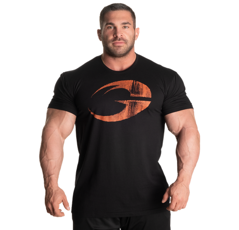 Gasp Cadet Tee, sort/oransje t-skjorte